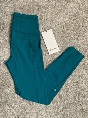 Lululemon Fast and Free HR Tight 25", Laguna, size 4 NWT